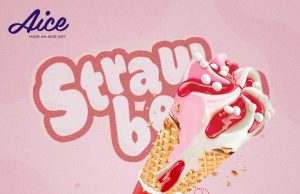 New Aice Strawberry Cone Ice Cream for the Philippines market