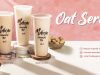 Macao Imperial Tea Oat Series is blended with fresh milk topped with red dates, peanut and coconut