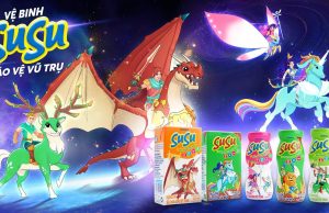 Vinamilk Susu now with special animation characters