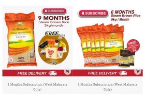 ecoBrown’s offering steam brown rice subscription plan