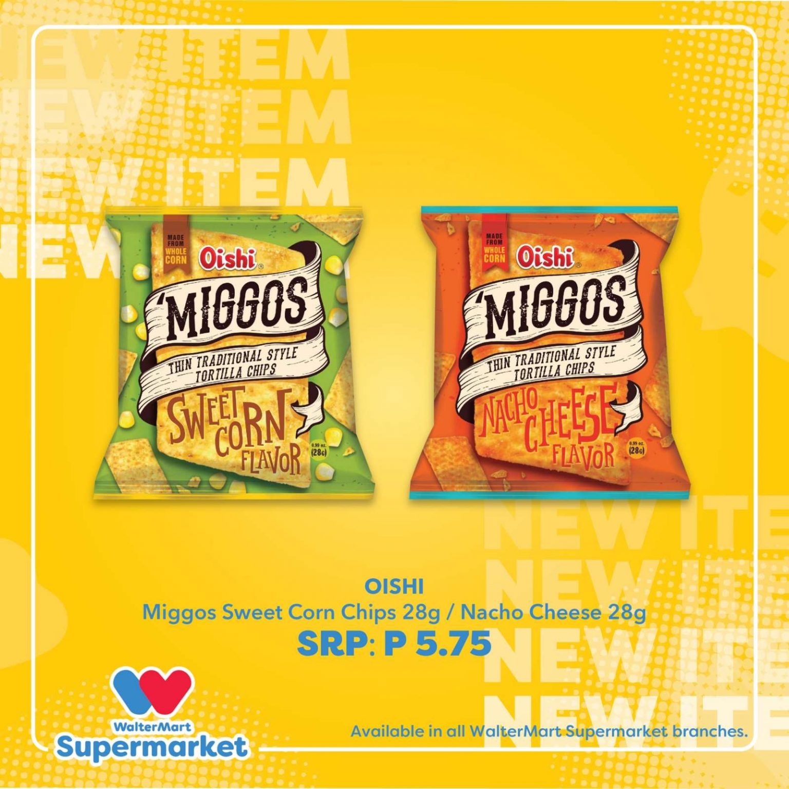 New Oishi Miggos thin traditional style tortilla chips Mini Me Insights