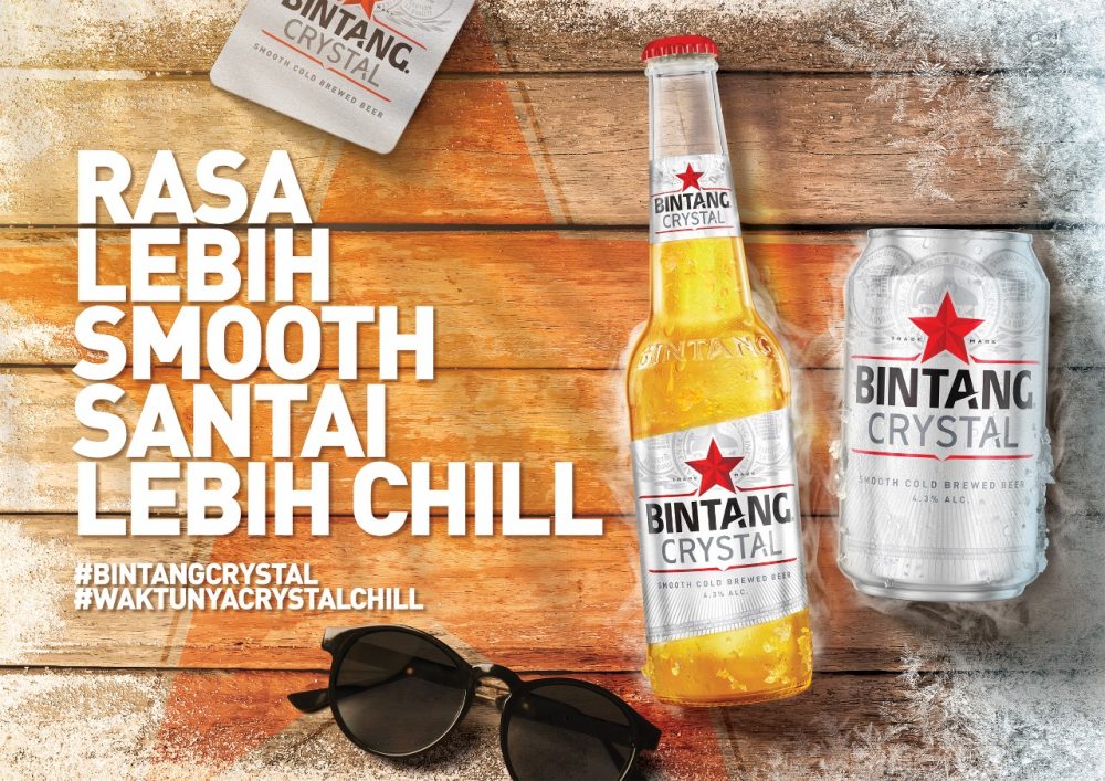 Multi Bintang has launched Bintang Crystal smooth cold-brewed beer