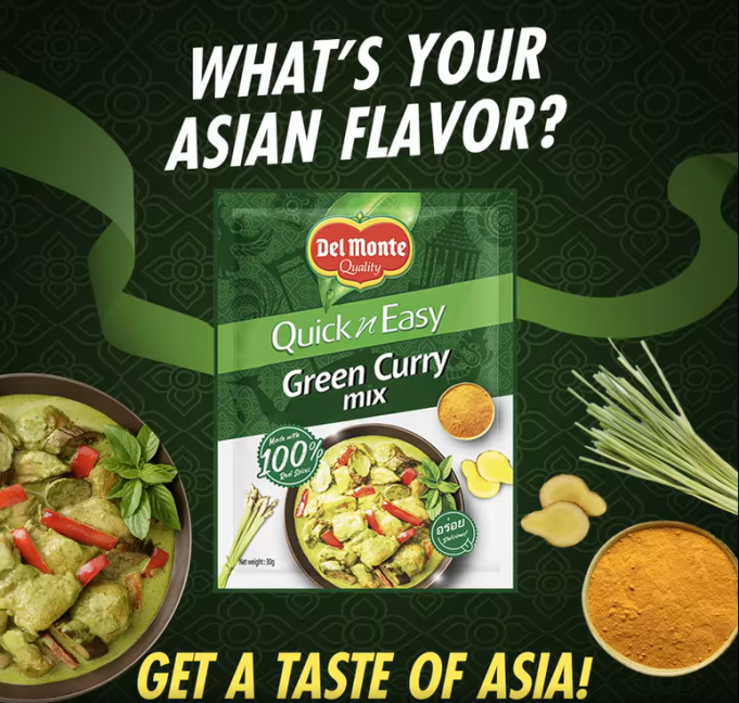 Create Asian popular dishes with new Del Monte Quick n Easy Green Curry
