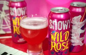 Snowy Wild Rose Weizen Beer with a hint of raspberrry