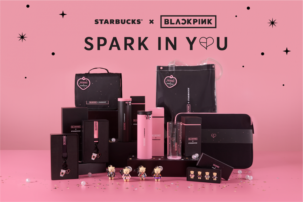 超人気の Starbucks × Blackpink コラボタンブラー ピンク 透明