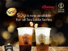 Enjoy Tiger Sugar Tea Latte with Vitasoy