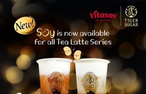 Enjoy Tiger Sugar Tea Latte with Vitasoy