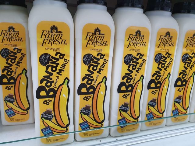 Banana milk farm fresh