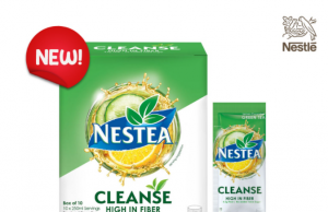 New Nestea Cleanse Lemon Cucumber Powdered Green Tea with Fiber