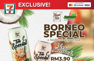 Three Tea Teh C Special from Sarawak available nationwide through 7-Eleven