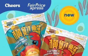 Crusty’s Fortune Crabstick Crisps available at Cheers