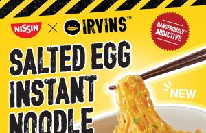 New Nissin X IRVINS Salted Egg Instant Noodle Bowl
