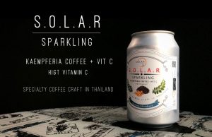 New sparkling kaempferia or fingerroot coffee with vitamin C by Benzol Cafe