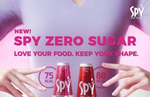 SPY Zero Sugar only has up to 88 kcal per bottle