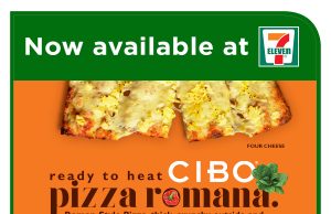 Ready-to-heat Cibo pizza available at 7-Eleven in the Philippines