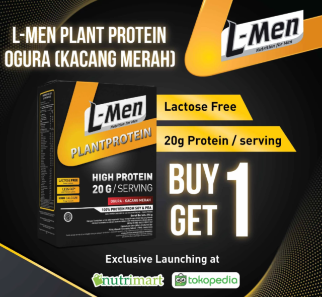 New L-Men Plant Based High Protein features 100% protein from soy, pea ...