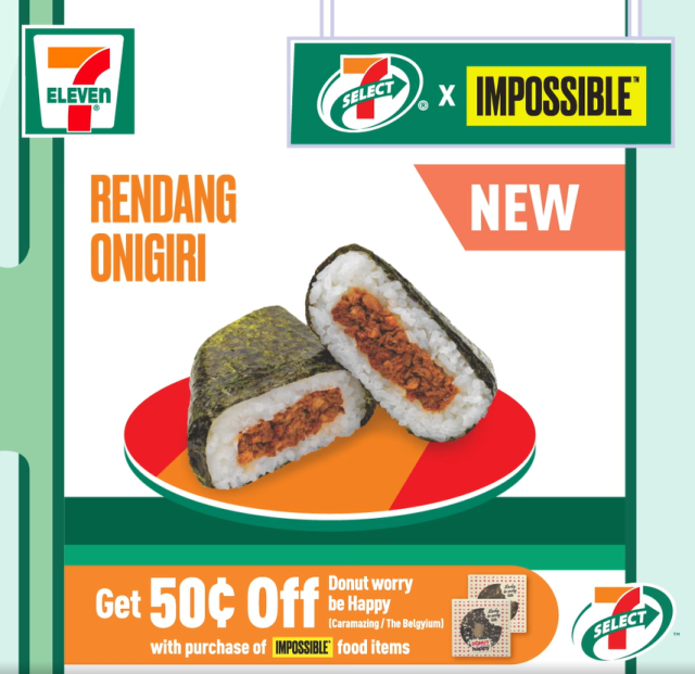 7-Eleven and Impossible Foods collaborate again with new items including Rendang  Onigiri - Mini Me Insights