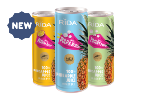 Rida Fruits offers MD2 pineapple juice with pulp & boba, yoghurt pops