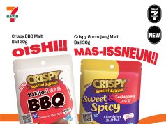 Crispy Chocolatey Malt Ball is available in Gochujang and Yakitori flavours