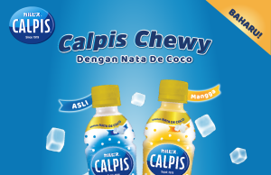 Calpis Chewy with nata de coco bits doubles the enjoyment and offers good gut health
