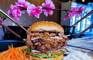 Try the new Yee Sang Burger by PC Studio Cafe