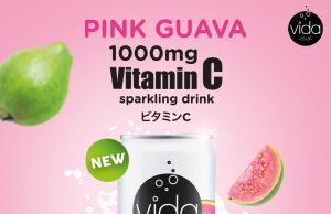 New Vida C Pink Guava Sparkling Drink offers 1,000mg of vitamin C