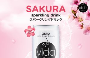 New Vida Zero Sakura Sparkling Drink is free from calories, sugar and colouring
