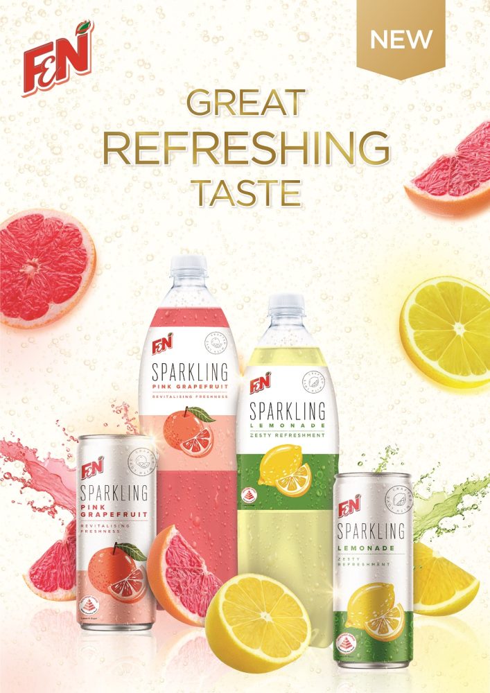 New Refreshing Tastes of Lemonade and Pink Grapefruit by F&N Sparkling