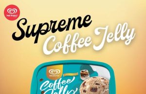 Selecta New Coffee Jelly Ice Cream features coffee-flavored jelly cubes