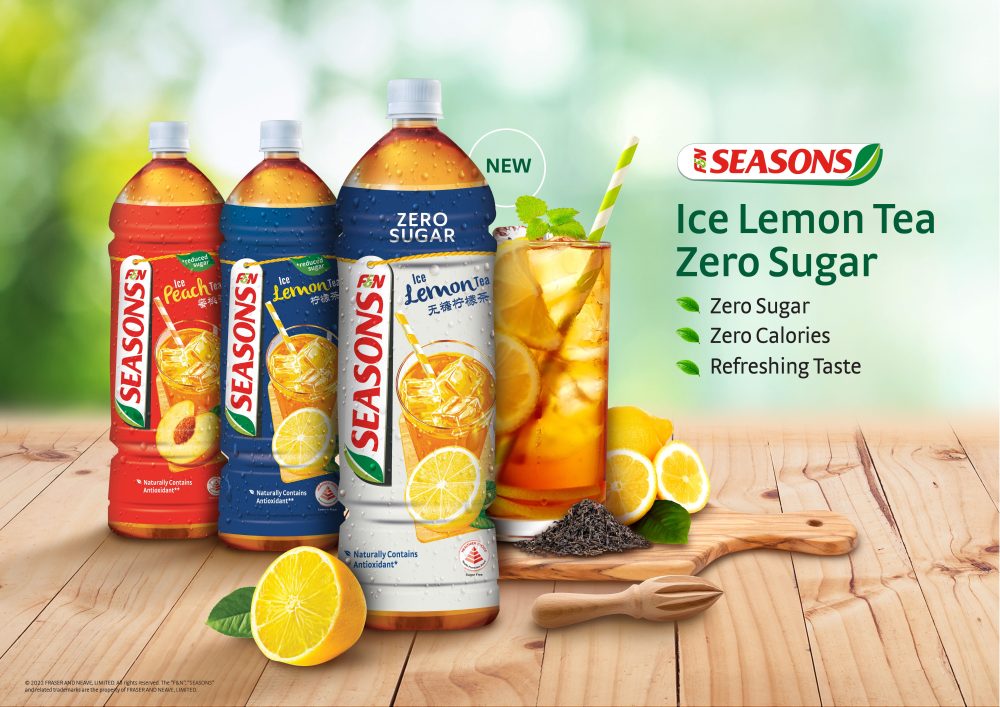 Enjoy the Refreshing Healthy Taste of F&N SEASONS Ice Lemon Tea Zero