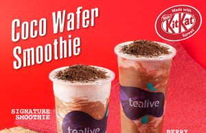 Tealive-exclusive Coco Wafer Smoothie featuring KITKAT Spread available now