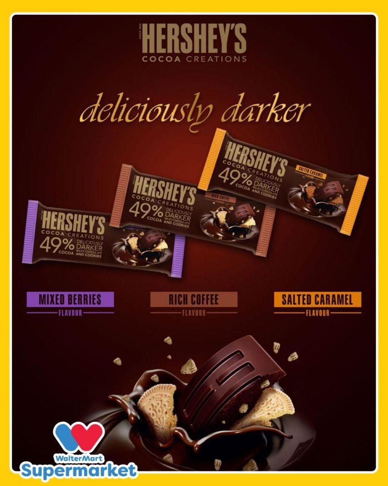 Hershey's Cocoa Creations with a 49 cocoa content launched in the