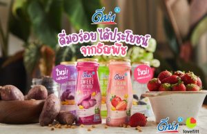 New Dutch Mill Dna plant-based soy milk drink in strawberry and purple sweet potato flavours