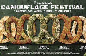 Auntie Anne’s offers limited edition camouflage menu