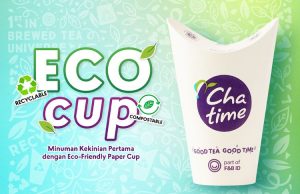 Chatime Indonesia goes green with new eco paper cup