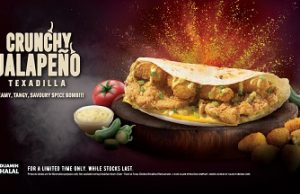 Texas Chicken Crunchy Jalapeño Texadilla is a limited time offering in Malaysia