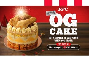 A chance to win limited edition KFC OG Cake for those in the Philippines