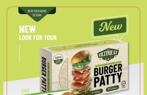 Plant-based âchickenâ style burger patty ULTIMEAT has a new look