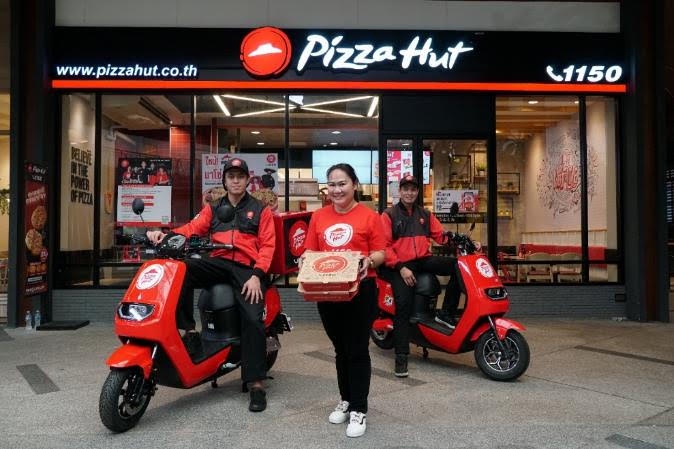 Pizza Hut Empowers Riders To Use Electric Motorcycles For Eco-Friendly Food  Delivery The First Phase Starts In Bangkok - Mini Me Insights