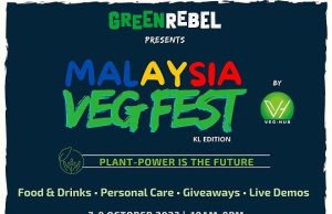 Event listing: Malaysia Veg Fest — KL Edition will be held on 7-9 October 2022 at Paradigm Mall
