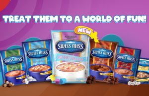 Swiss Miss Funtasy Mallows is sprinkled with colourful mallows for kids