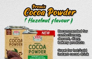 New 888 Premix Cocoa Powder (Hazelnut Flavour) and TG Lite Pure Cocoa Power