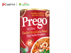 Try the new Prego Spicy Seafood Arrabbiata pasta sauce