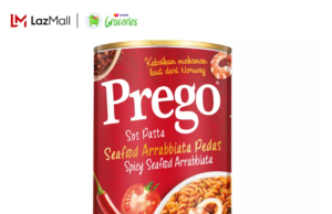 Try the new Prego Spicy Seafood Arrabbiata pasta sauce