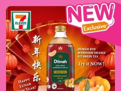 Dilmah RTD tea Mandarin Orange Ice Green Tea is a seasonal offer for Chinese New Year