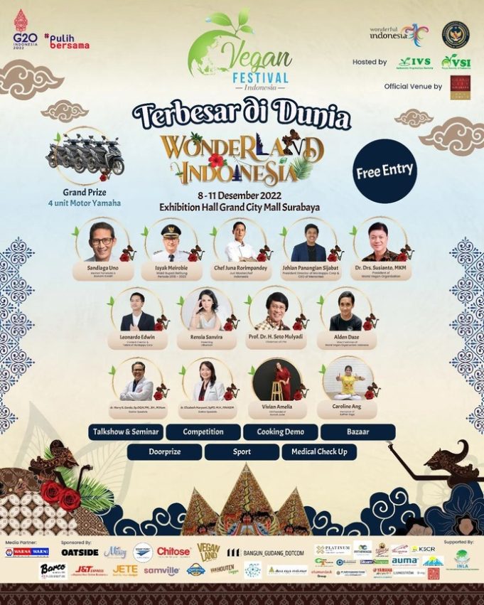 Vegan Festival Indonesia to be held at Exhibition Hall Grand City