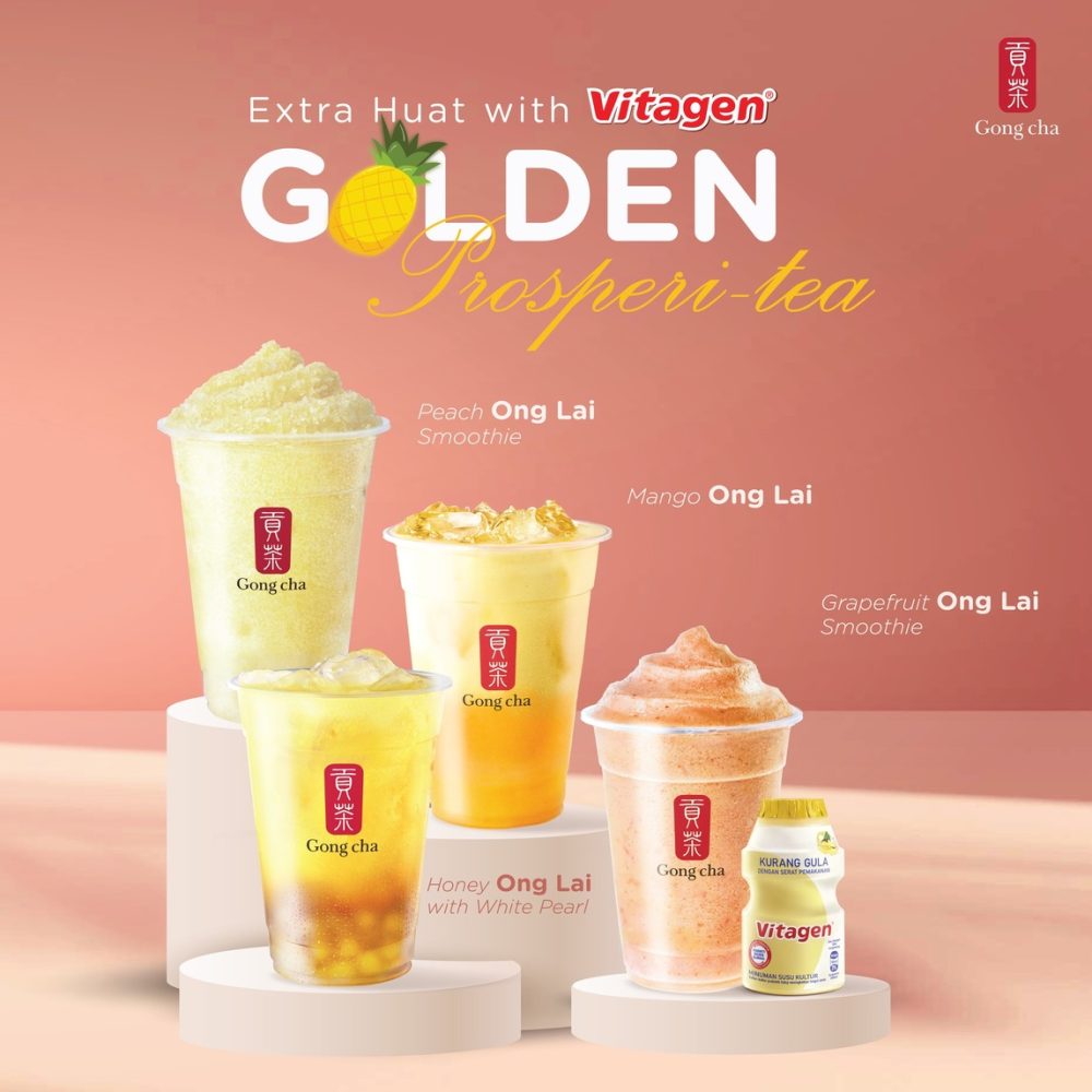 Gong Cha made extra huat with Golden Prosperitea featuring Vitagen