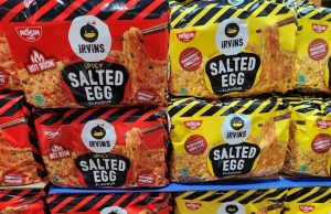 Nissin x Irvins Salted Egg Instant Noodle in pack now available in Malaysia