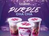 New Tealive Purple Cha Cha filled with sweet potato paste layer by layer