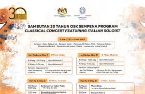 Classical Concert Featuring Italian Soloist, Domenico Nordio at Istana Budaya